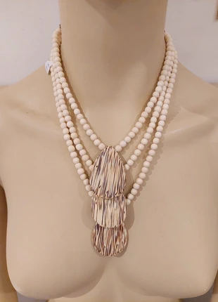 Collier beige et noir neuf, condizioni: Ottime, €5.00, €5.95 include la Protezione acquisti