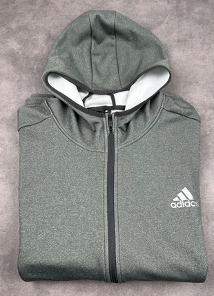 Veste à capuche Homme Adidas Manches longues Zippé Gris Polyester taille XL, brand: adidas, condition: Very good, size: XL, €30.00, €32.20 includes Buyer Protection