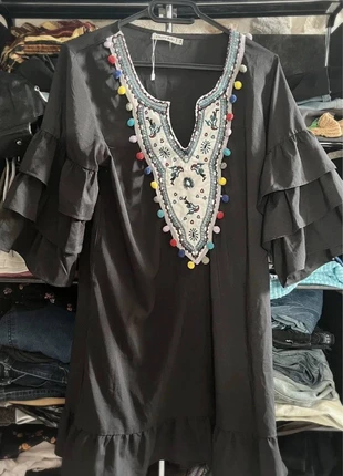 Robe ample noir a pompom signé cherry koko taille S/M, marke: Cherry Koko, zustand: Sehr gut, größe: S / 36 / 8, 7,00 €, 8,05 € inklusive Vinted-Käuferschutz