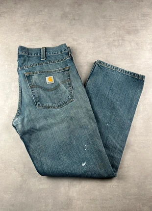 Jean carhartt B320 WTB workwear baggy bleu patiné vintage - Taille 34x30, marca: Carhartt, estado: Muito bom, tamanho: PT 44 | W34, €25.00, €26.95 inclui Proteção do Comprador Pro