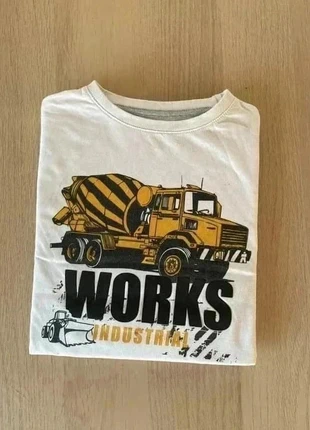 T-Shirt ML Kiabi 10 Ans Coton Bio Camion Toupie Bétonnière Travaux Construction, brand: Kiabi, condizioni: Ottime, taglia: 10 anni / 140 cm, €4.50, €5.43 include la Protezione acquisti
