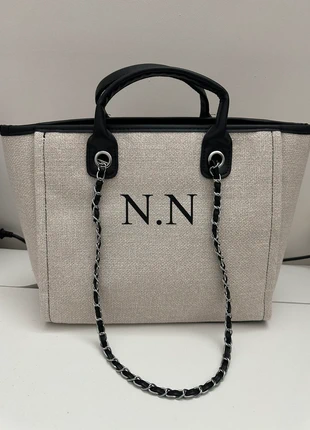 Women’s canvas tote bag new black and cream, brand: LVC, condition: New with tags, £25.00, £26.95 includes Buyer Protection