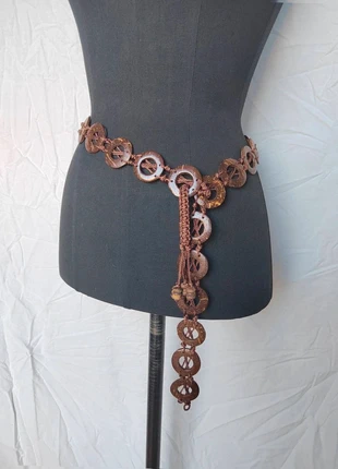 Ceinture décorative en coco 🌷 Années 2000, taille 32 à 50, brand: Vintage, condition: Very good, size: 105 cm, €13.00, €14.35 includes Buyer Protection Pro