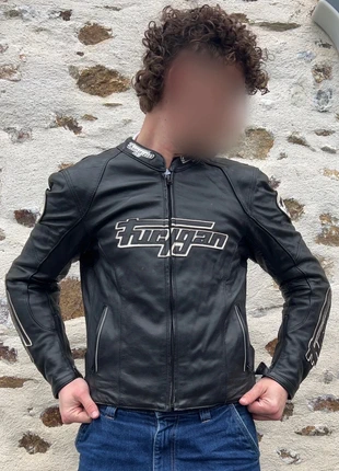 New Blouson moto Furygan en cuir véritable – Taille M, brand: Furygan, condition: Very good, size: M, €110.00, €116.20 includes Buyer Protection