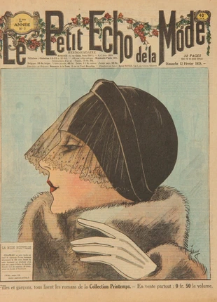 Affiche Le petit Echo de la Mode Fevrier 1928, marque: ArtDeco, état: Très bon état, 15,00 €, 16,45 € Protection acheteurs incluse