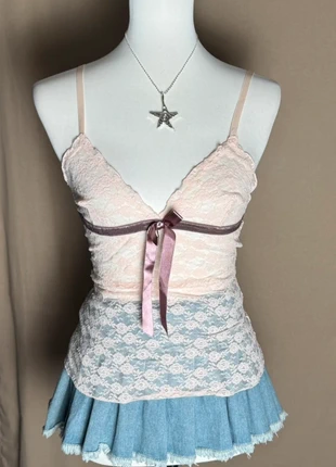 Top type coquette & romantique aesthetic - Style vintage Y2K, marca: COQUETTE, estado: Muito bom, tamanho: M / 38 / 10, €13.00, €14.35 inclui Proteção do Comprador Pro