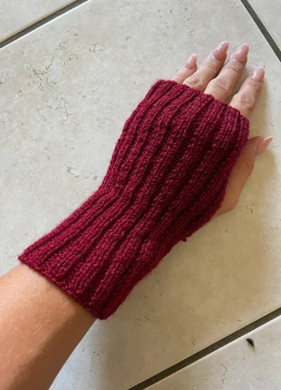 Mitaines rouge bordeaux gant Hiver, condition: Very good, size: One size, €7.00, €8.05 includes Buyer Protection