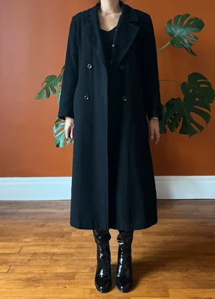 Manteau Long Noir 80% Laine, état: Très bon état, taille: M / 38 / 10, 89,00 €, 94,15 € Protection acheteurs (Pro) incluse