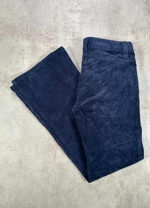 Pantalon Vintage En Velours Côtelé / Corduroy Kayci bleu marine droit cargo taille 10, marca: Vintage Dressing, estado: Muito bom, tamanho: XS / 34 / 6, €12.00, €13.30 inclui Proteção do Comprador Pro