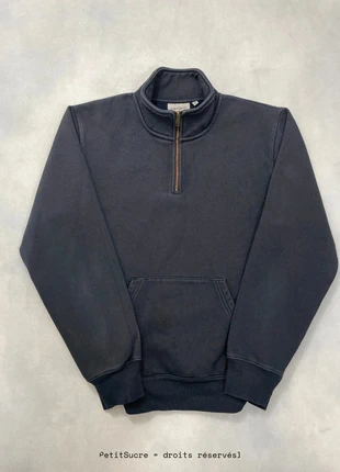 Pull Demi zip Carhartt wip Noit Bleuté Homme modèle Half zip Sweatshirt Loose fit - Taille M #1184, marke: Carhartt, zustand: Sehr gut, größe: M, 49,00 €, 52,15 € beinhaltet Vinted-Käuferschutz Pro