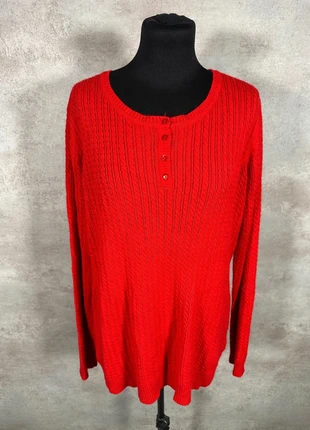 Pull Maille Torsadée Cable Knit Vintage Laura Scott rouge torsadee epais taille XL, brand: Vintage Dressing, condition: Very good, size: XL / 42 / 14, €15.00, €16.45 includes Buyer Protection Pro