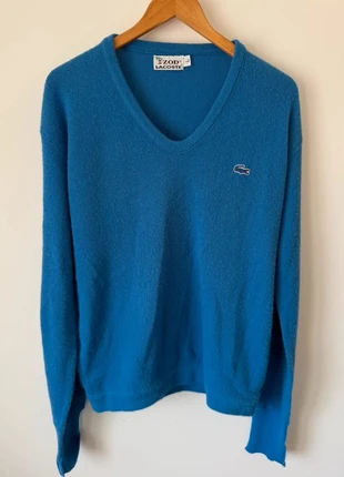 Lacoste pull col V bleu homme taille L vintage 100% acrylique, marca: Lacoste, estado: Muito bom, tamanho: L, €32.00, €34.30 inclui Proteção do Comprador Pro