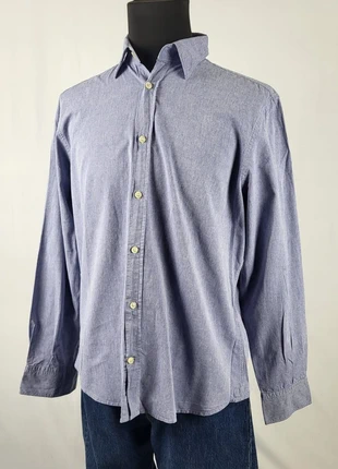 Chemise Hackett London XL slim fit bleu homme élégante casual chic haut de gamme coton qualité, marca: Hackett, estado: Muito bom, tamanho: XL, €19.00, €20.65 inclui Proteção do Comprador Pro