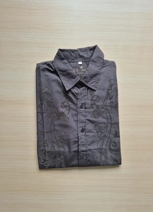 Chemise Harris & Lewis grise a motifs vintage - Taille L, marque: Harris & Lewis, état: Très bon état, taille: L, 9,90 €, 11,10 € Protection acheteurs incluse