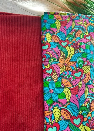 Lot de tissu coton et tissu velours côtelé, marque: Okeo-tex, état: Neuf sans étiquette, 8,99 €, 10,14 € Protection acheteurs (Pro) incluse