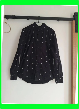 R0301. Chemise noire Star Wars homme motifs, marca: Star Wars, estado: Muy bueno, tamaño: S, 10,00 €, 11,20 € Protección al comprador Pro incluida