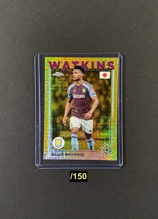 Topps Chrome Japan 2024-25 UEFA Ollie Watkins Yellow Refractor Japanese Edition Numbered /150, merk: Topps, staat: Nieuw zonder prijskaartje, € 2,50, € 3,33 inclusief Kopersbescherming