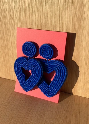 Kralen statement oorbellen hartje blauw, marque: suiti, état: Neuf avec étiquette, 5,00 €, 5,95 € Protection acheteurs incluse