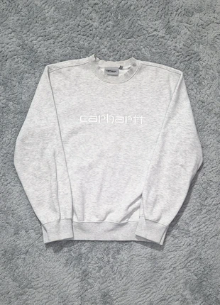 Pull crewneck carhartt gris taille S logo brodé blanc très bon état, marke: Carhartt, zustand: Sehr gut, größe: S, 45,00 €, 47,95 € beinhaltet Vinted-Käuferschutz Pro