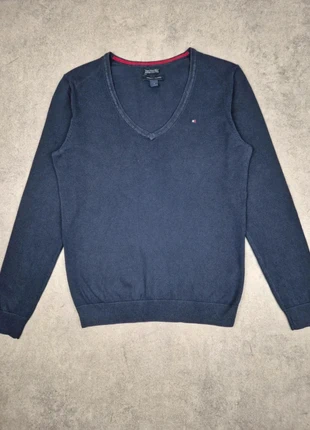 Pull Tommy Hilfiger femme bleu marine col V - Taille M, marke: Tommy Hilfiger, zustand: Gut, größe: M / 38 / 10, 6,00 €, 7,00 € inklusive Vinted-Käuferschutz