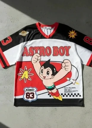Maillot Oversize Astro Boy – Streetwear / Vintage Y2K / Casual Manga / Noir Rouge, état: Très bon état, taille: M, 39,90 €, 42,60 € Protection acheteurs incluse