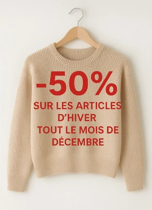 Promo exceptionnelle tout le mois de décembre ! -50% sur tous les vêtements d’hiver, marque: sans marque, état: Très bon état, taille: M / 38 / 10, 1,00 €, 1,75 € Protection acheteurs incluse