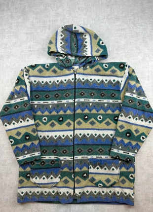 Veste Vintage Crazy Color Fleece Jacket '80/90 style Pérou T-L. CRA1139F, brand: Crazy, condition: Good, size: L / 40 / 12, €25.00, €26.95 includes Buyer Protection Pro