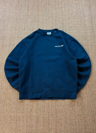 Pull Russell Athletic crewneck bleu marine Walter CMP print minimal vintage USA 2000s M mixte #0365, brand: Russell Athletic, condizioni: Ottime, taglia: M, €30.00, €32.20 include la Protezione acquisti Pro