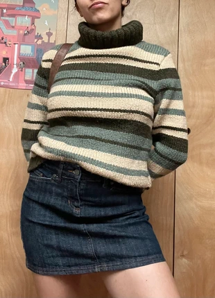 2000s vintage striped turtleneck, marque: Vintage Dressing, état: Très bon état, taille: S / 36 / 8, 21,00 €, 22,75 € Protection acheteurs incluse