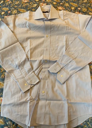 J.W. Brown Light Blue Shirt – Size 37/38 (S), brand: J W Brown, condizioni: Buone, taglia: 38 cm, €2.50, €3.33 include la Protezione acquisti