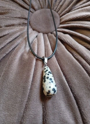 Jaspe dalmatien Collier en pierres naturelles Lithothérapie méditation, estado: Muy bueno, 13,00 €, 14,35 € Protección al comprador Pro incluida