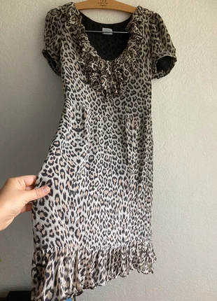 Robe vintage léopard 100 % soie Oasis, brand: Oasis, condition: Very good, size: S / 36 / 8, €8.00, €9.10 includes Buyer Protection