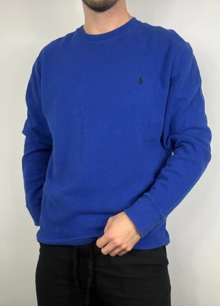 Pull bleu col rond | Ralph Lauren (Taille L), brand: Ralph Lauren, condition: Very good, size: L, €38.00, €40.60 includes Buyer Protection