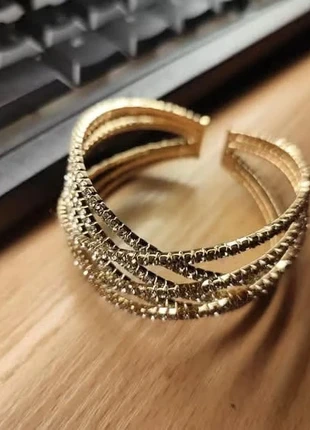 Bracelet de style bohème doré et strass, marque: Strass, état: Très bon état, 4,50 €, 5,43 € Protection acheteurs incluse