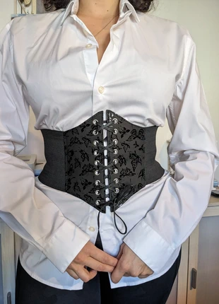 Ceinture corset papillon stretch velcro gothique Lolita médiéval vintage dressing, brand: Vintage Dressing, condition: New without tags, size: Adjustable, €7.00, €8.05 includes Buyer Protection