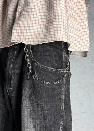 “Starbound“ trendige Hosenkette in Silber mit Stern-Anhänger – Y2K Streetstyle, brand: NOIRVOID, condizioni: Ottime, €14.00, €15.40 include la Protezione acquisti