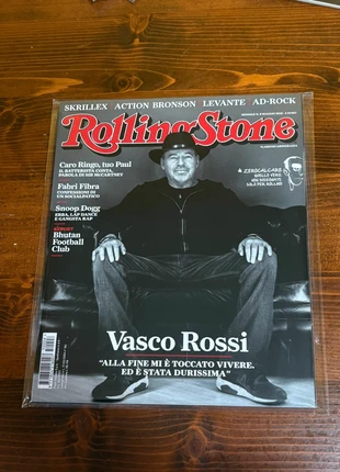 Vasco Rossi per Rollingstone rivista 2015, état: Très bon état, 9,00 €, 10,15 € Protection acheteurs incluse