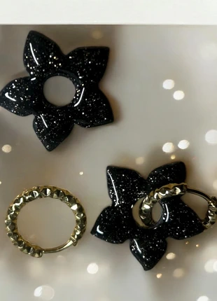 Pampilles interchangeables noir pailletée, condition: New without tags, €5.00, €5.95 includes Buyer Protection Pro