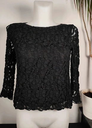 Haut noir dentelle manches 3/4 - Koala Ba&sh Taille 2 (M 38), marque: Ba&sh, état: Bon état, taille: M / 38 / 10, 22,00 €, 23,80 € Protection acheteurs (Pro) incluse