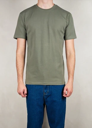 T-shirt coton épais ZARA kaki coupe droite, marque: Zara, état: Très bon état, taille: M, 14,99 €, 16,44 € Protection acheteurs incluse