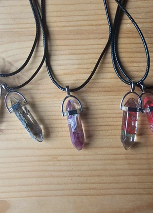 5 crystal necklaces, brand: Crystal, condition: New without tags, €3.50, €4.38 includes Buyer Protection