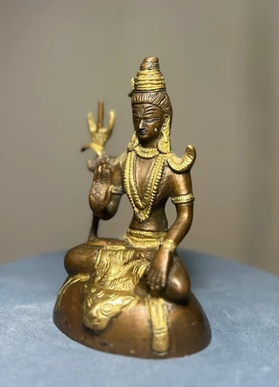 Statue hindoue en métal - divinité Shiva assis - sculpture artisanale, brand: sin marca, condizioni: Ottime, €49.99, €53.19 include la Protezione acquisti