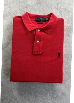 Polo Ralph Lauren homme classic fit | Rouge logo brodé bleu marine | Taille M, marke: Ralph Lauren, zustand: Sehr gut, größe: M, 20,98 €, 22,73 € beinhaltet Vinted-Käuferschutz Pro