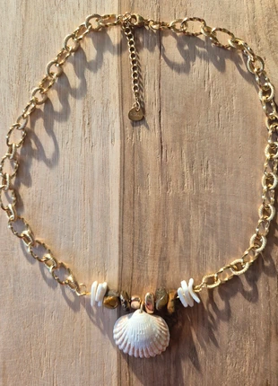 Collier acier inoxydable Coquillage perles, marca: Creatrice, estado: Muito bom, €20.00, €21.70 inclui Proteção do Comprador Pro