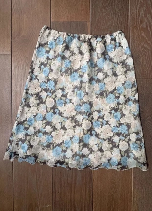 Jupe fleurie vintage Archie Pell doublée – taille S, merk: ARCHIE PELL BY BRUPHILS, staat: Heel goed, maat: S / 36 / 8, € 9,00, € 10,15 inclusief Kopersbescherming