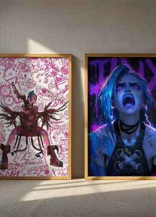 Jinx Arcane Wall Art | A4 Framed | A1 A2 A3 Available | Gaming Anime Poster, brand: JINX, condition: New without tags, £20.99, £22.74 includes Buyer Protection Pro