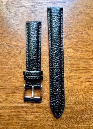 Bracelet de montre en simili cuir noir grainé 18mm neuf, brand: vintage strap, condizioni: Nuovo senza cartellino, taglia: Taglia unica, €9.95, €11.15 include la Protezione acquisti Pro