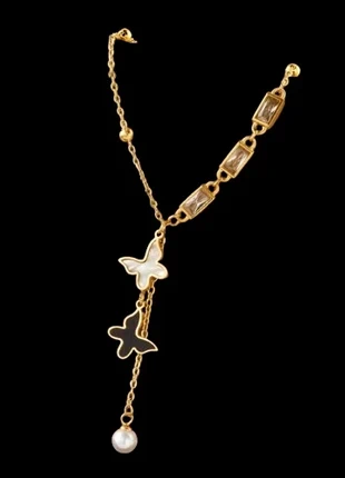 Collier doré élégant – acier inoxydable, condition: New with tags, €12.00, €13.30 includes Buyer Protection