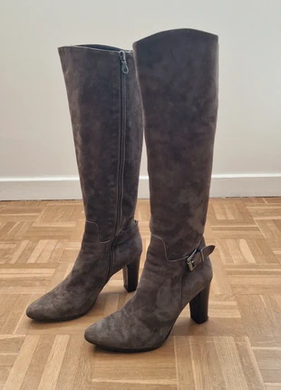 Bottes femme cuir véritable – talon haut – chic et élégantes, marque: La Scarpa, état: Très bon état, taille: 36, 19,00 €, 20,65 € Protection acheteurs incluse