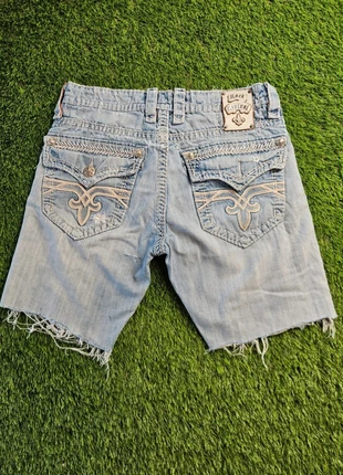 Rock Revival Y2K Embroidered Denim Mini Shorts - Bling & Vintage Western Vibes, marque: Rock Revival, état: Très bon état, taille: XL / 42 / 14, 14,00 €, 15,40 € Protection acheteurs incluse